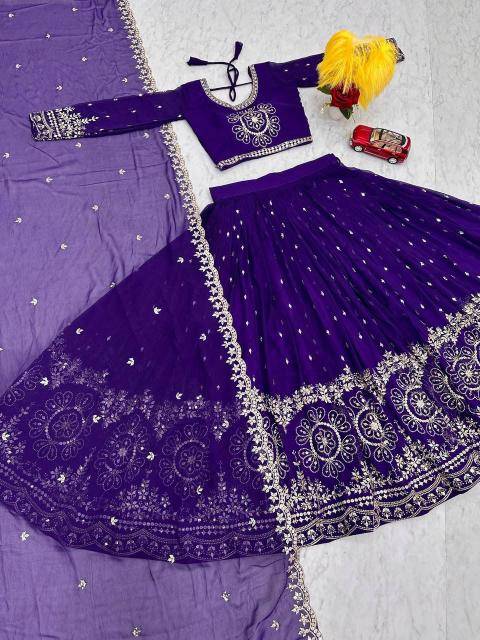 Launching Embroidery PF 016 Georgette Lehenga choli suppliers in Pune